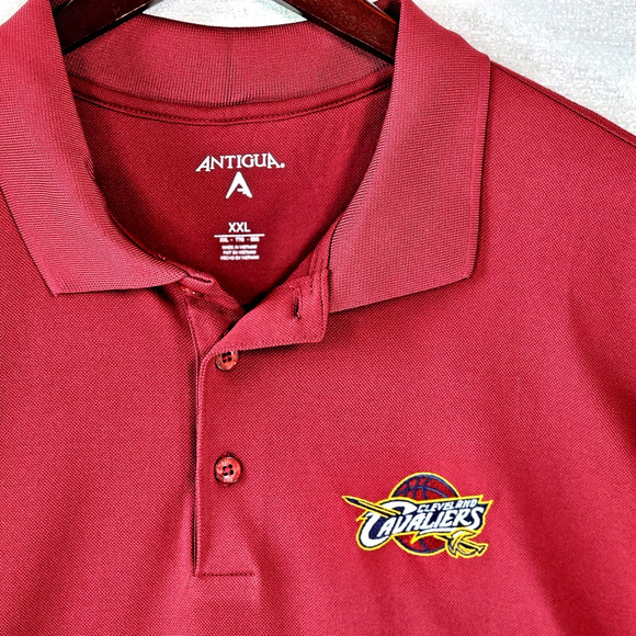Cleveland Cavaliers Antigua Men's 3-Button Polo Basketball Logo Shirt Size XXL - Picture 2 of 6